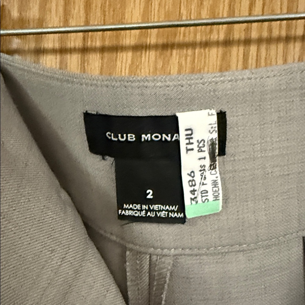 Club Monaco Yolande Wool Crossover Pants - Picture 8 of 16
